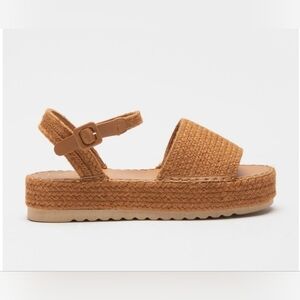 Matisse Brown Tan Platform Sandals